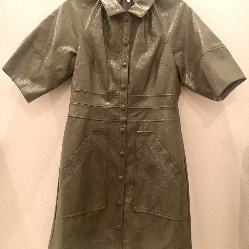 New vegan leather minidress